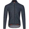 Pánský cyklistický dres s dlouhým rukávem MERINO MARGUERITE Navy Námořní modrá