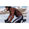 Pánský fleecový cyklo dres SOLANGE Orange Graphite Oranžová s grafitovou