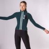 Dámský cyklistický dres s dlouhým rukávem AUDAX INGRID Alpine Green Alpská zelená