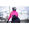 Dámský cyklistický dres s dlouhým rukávem AUDAX INGRID Neon Pink Neónově růžová