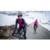 Dámský cyklistický dres s dlouhým rukávem AUDAX INGRID Neon Pink Neónově růžová