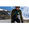 Pánský cyklo dres s dlouhým rukávem vlněný ALPHONSINE Khaki Zelená