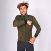 Pánský cyklo dres s dlouhým rukávem vlněný ALPHONSINE Khaki Zelená