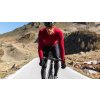 Cyklo dres s dlouhým rukávem závodní AUDREY - spálená červená