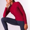 Dámský cyklo dres s dlouhým rukávem RACE AUDREY Burnt Red Spálená do červena