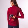 Dámský cyklo dres s dlouhým rukávem RACE AUDREY Burnt Red Spálená do červena