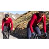 Dámský cyklo dres s dlouhým rukávem RACE AUDREY Burnt Red Spálená do červena