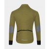 Pánský cyklo dres s dlouhým rukávem MERINO YOLANDE Khaki Vojenská zelená