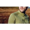 Pánský cyklo dres s dlouhým rukávem MERINO YOLANDE Khaki Vojenská zelená