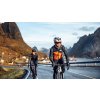Cyklistická vesta MERINO ALBERTINE oranžovo modrá