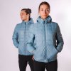 Zimní péřová bunda AMÉLIE UNISEX Smoke Blue Kouřově modrá