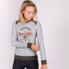 GRAVEL dámský cyklo dres s dlouhým rukávem ATELIER LYDIE jasná šedá