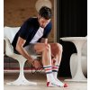 CAFÉ DU CYCLISTE - cyklistické ponožky - SKATE červená a námořní modrá