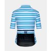Dámský cyklo dres AUDAX MONA Stripe Blue Water Green Proužek modrá voda a zelená
