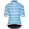 Dámský cyklo dres AUDAX MONA Stripe Blue Water Green Proužek modrá voda a zelená