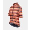 Dámský cyklo dres AUDAX MONA Stripe Black Brown Proužek černá a hnědou