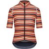 Dámský cyklo dres AUDAX MONA Stripe Black Brown Proužek černá a hnědou