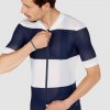 Pánský cyklo dres ultralehký RACE ANGELINE Navy White Námořní modrá a bílá