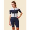 Dámský cyklo dres ultralehký RACE ANGELINE Navy White Námořní modrá a bílá