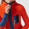 Dámský cyklistický dres s dlouhým rukávem AUDAX INGRID Tangerine Mandarinka