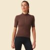 Dámský cyklo dres MERINO MARINA Brunette Bruneta