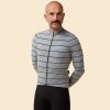 Pánský cyklo dres s dlouhým rukávem MELANIE Heather Grey Šedý vřes