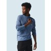 Pánské funkční volnočasové triko s kapucí FLORE Námořnická modrá