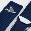 Cyklistické ponožky létající ryba bílá a námořní modrá