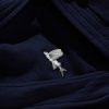 Župan z francouzského froté CLAUDIE UNISEX Navy Námořnická modrá