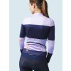 Dámský cyklistický dres pro vysoké intenzity RACE CONSTANCE Navy Aster Námořnická modrá a fialová