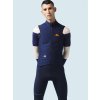 Pánská cyklistická softshellová vesta RACE SIBILLE Navy Námořnická modrá
