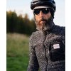Pánský cyklo dres s dlouhým rukávem vlněný SIMONE Black Černá