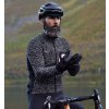 Pánský cyklo dres s dlouhým rukávem vlněný SIMONE Black Černá