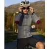 Dámský cyklo dres s dlouhým rukávem MERINO YOLANDE Sharkskin Žraločí kůže