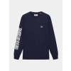 Bavlněné tričko s dlouhým rukávem MARIA UNISEX Navy Námořnická modrá