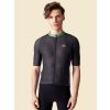 Pánský cyklo dres MERINO ANNETTE černá a ametyst