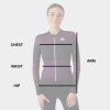 Dámský cyklo dres MERINO ANNETTE černá a ametyst