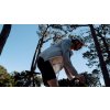 Pánská cyklistická bunda s kapucí ILONA Cloud Grey Šedý oblak