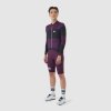 Pánský cyklistický dres pro vysoké intenzity RACE CONSTANCE Black Quetsche Černé a fialové sevření