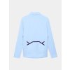 Cyklistická a volnočasová polokošile s dlouhým rukávem LESLIE UNISEX ICE BLUE Ledově modrá