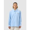 Cyklistická a volnočasová polokošile s dlouhým rukávem LESLIE UNISEX ICE BLUE Ledově modrá