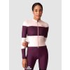 Dámský cyklistický dres pro vysoké intenzity RACE CONSTANCE Quetsche Rosa Krémově fialové sevření