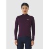 Dámský cyklistický dres s dlouhým rukávem AUDAX LYDIA Quetsche Purple Fialové sevření