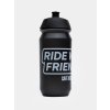 Cyklistická láhev, BIDON 500 ml RIDE WITH FRIENDS Transparent Black