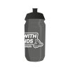Cyklistická láhev, BIDON 500 ml RIDE WITH FRIENDS Transparent Black