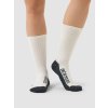 Zimní ponožky na kolo Merino PRIMALOFT White Cream Krémově bílá