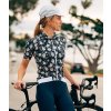 Dámský cyklo dres ATELIER OCTAVIA White Flower Bílý květ
