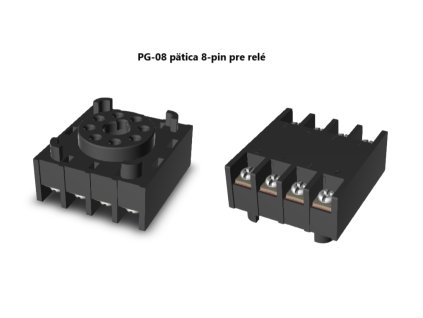 PG 08 pätica 8 pin pre relé