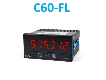 C60 FL prietokomer do panelu 6 miestny