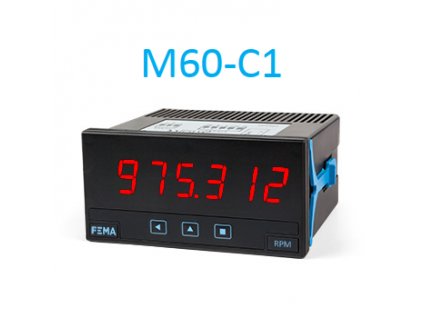 M60 C1 6 miestny zobrazovac rychlosti pocitadlo impulzov